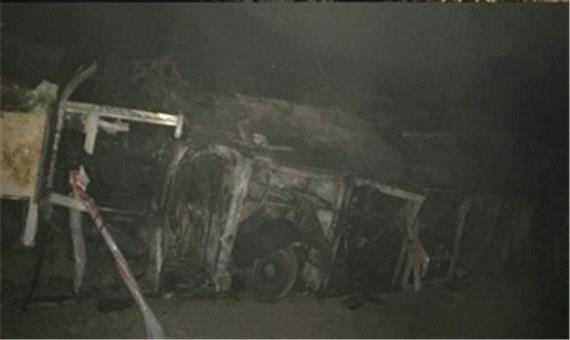 علت تصادف اتوبوس مسافربری با تانکر حمل سوخت مشخص شد