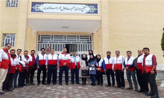اعزام تیم‌های درمان اضطراری هلال احمر یزد به مناطق سیل زده خوزستان