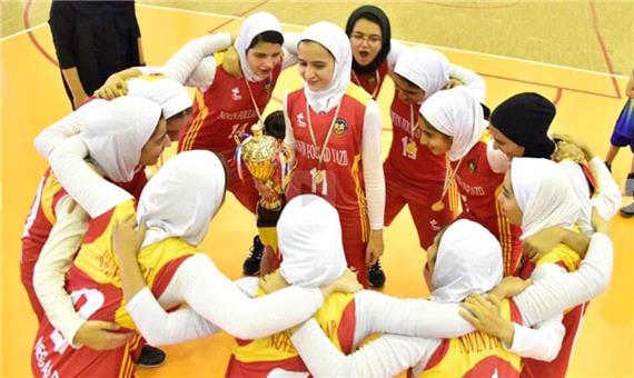 قهرمانی بلامنازع دختران بستکبالیست یزدی در مسابقات کشوری