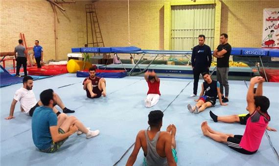 اردوی تیم ملی ترامپولین مردان در یزد پایان یافت