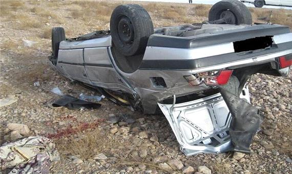 10 افغانستانی در واژگونی خودرو جاده یزد - بافق زخمی شدند
