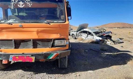 یک کشته و سه مصدوم در تصادف جاده نصرآباد یزد