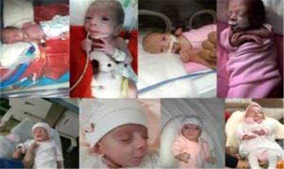 نوزاد نیم کیلویی در قم + عکس