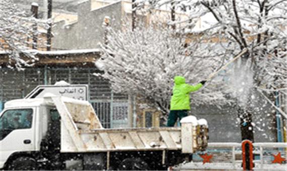 فعالیت شبانه روزی 14 هزار نیروی شهرداری در زمان بارش برف