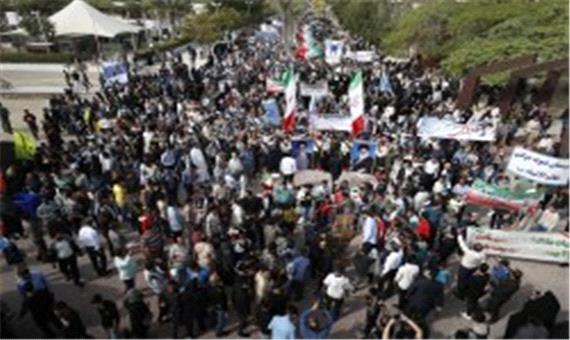 راهپیمایی 22 بهمن نمایش اقتدار و اتحاد مردم در کیش