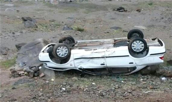واژگونی خودرو در جاده یزد- بافق جان راننده را گرفت