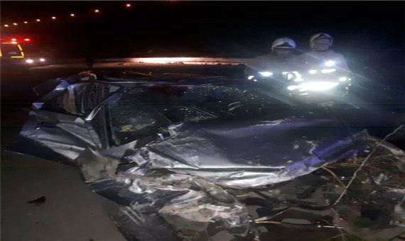 یک کشته و سه مصدوم در تصادف خودروهای سواری در یزد