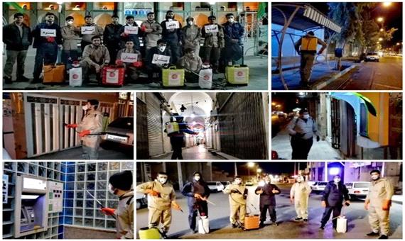 تمام محلات یزد تا پایان بحران کرونا شبانه‌روزی ضدعفونی می‌شوند