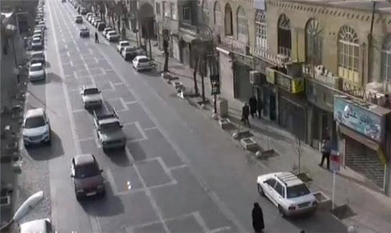 تصادف وحشتناک با عابر پیاده در خیابان قیام یزد