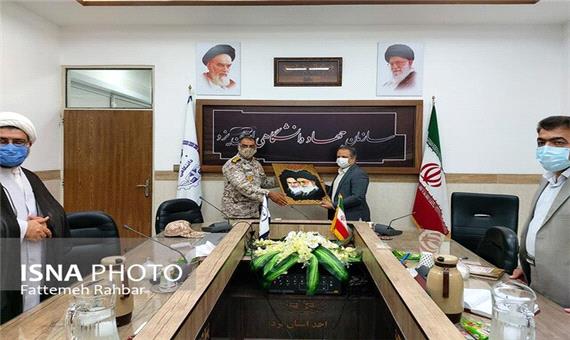 فرمانده مرکز آموزش شهید صدوقی از جهاددانشگاهی یزد بازدید کرد