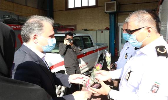 بازدید شهردار یزد از ایستگاه شماره 9 آتش نشانی