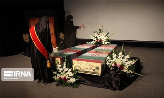 مراسم وداع با پیکر 2 شهید گمنام در شهر یزد برگزار شد