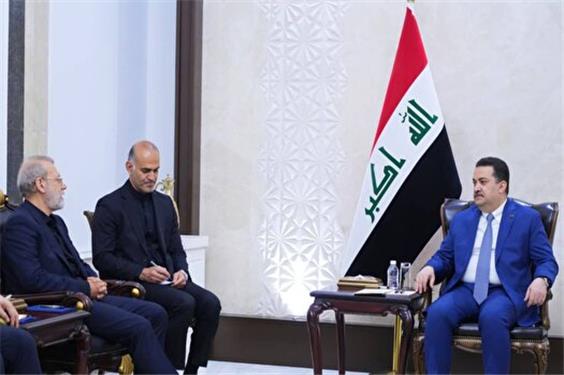 دیدار لاریجانی با رئیس‌جمهور عراق