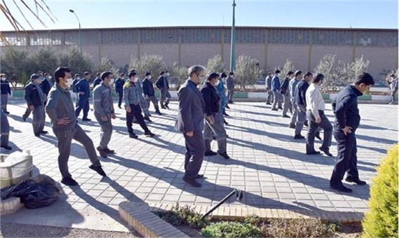برگزرای پویش دوشنبه‌های ورزش و کار در مجتمع فولاد یزد
