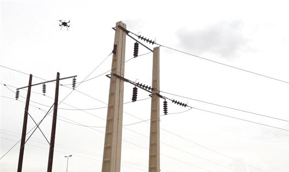 نظارت پهپادی بر خطوط فوق توزیع و انتقال برق استان یزد