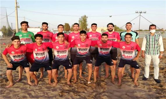 تیم فوتبال ساحلی صدرشیمی یزد بر سیاهکوه اردکان غلبه کرد