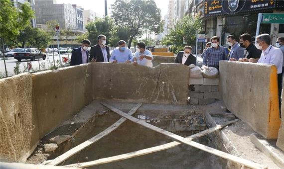 اجرای مهمترین پروژه آب های سطحی شرق تهران در منطقه13