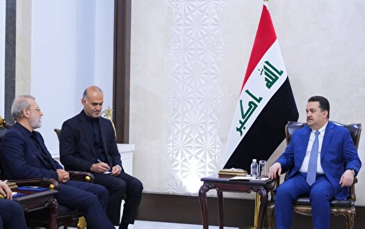 دیدار لاریجانی با رئیس‌جمهور عراق