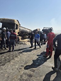 اطفای کامل حریق تانکر سوخت در یزد