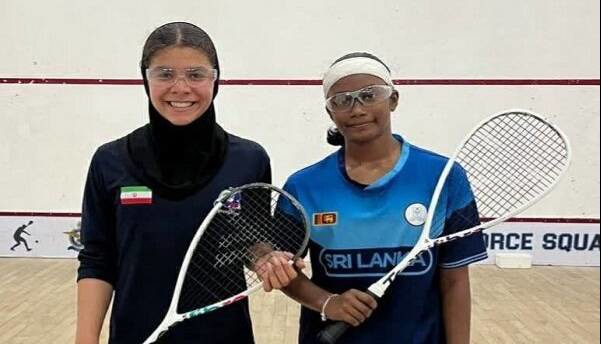 کسب ۲ مدال طلا و یک نقره ایران در مسابقات اسکواش سریلانکا