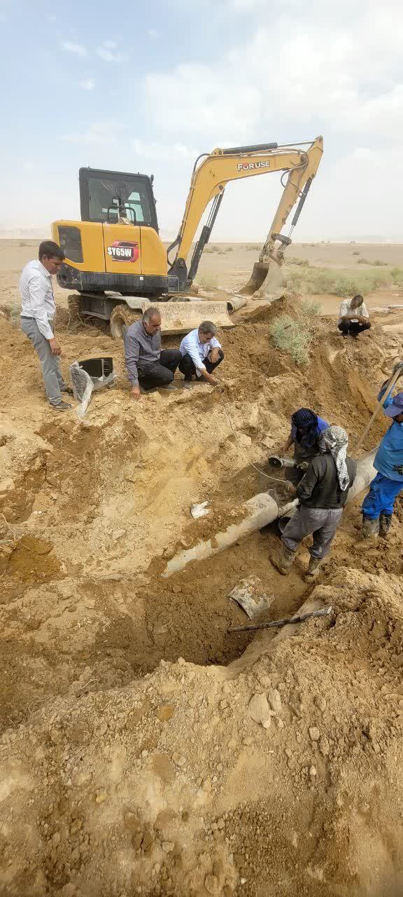 پایداری جریان آب در روستای مبارکه بافق