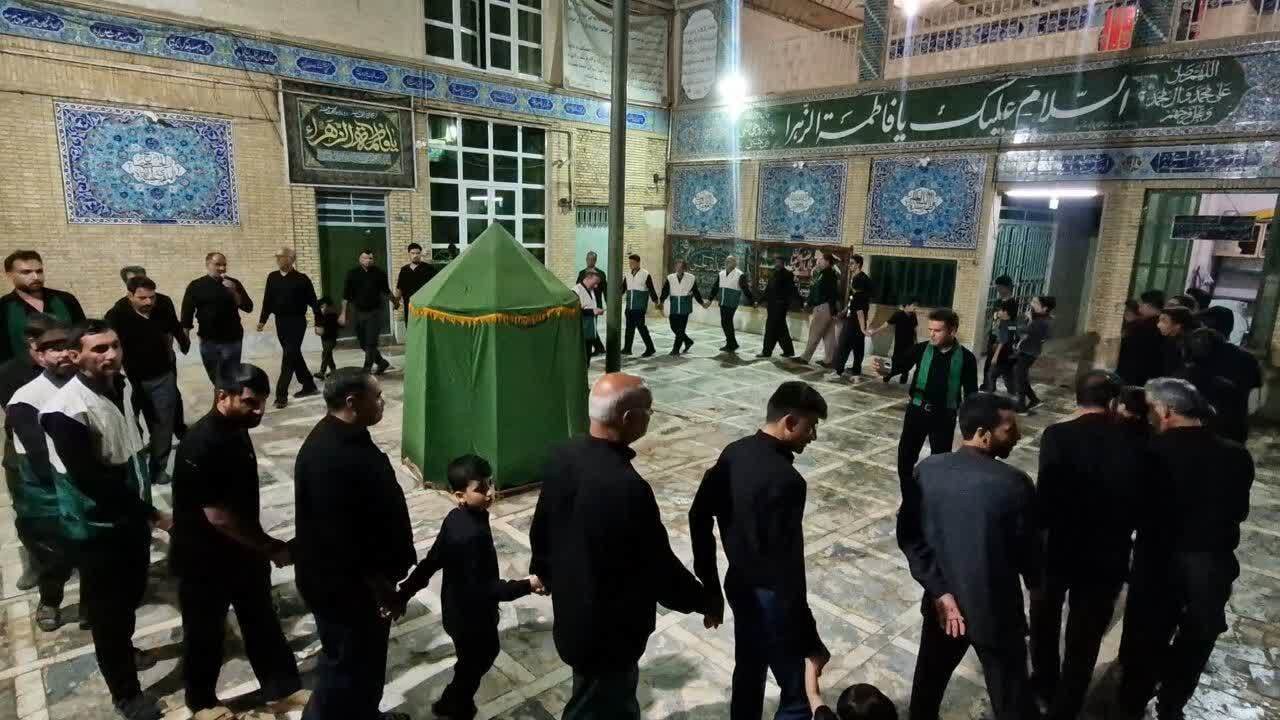 برپایی آیین سنتی «یاران عزای کیست» در زارچ