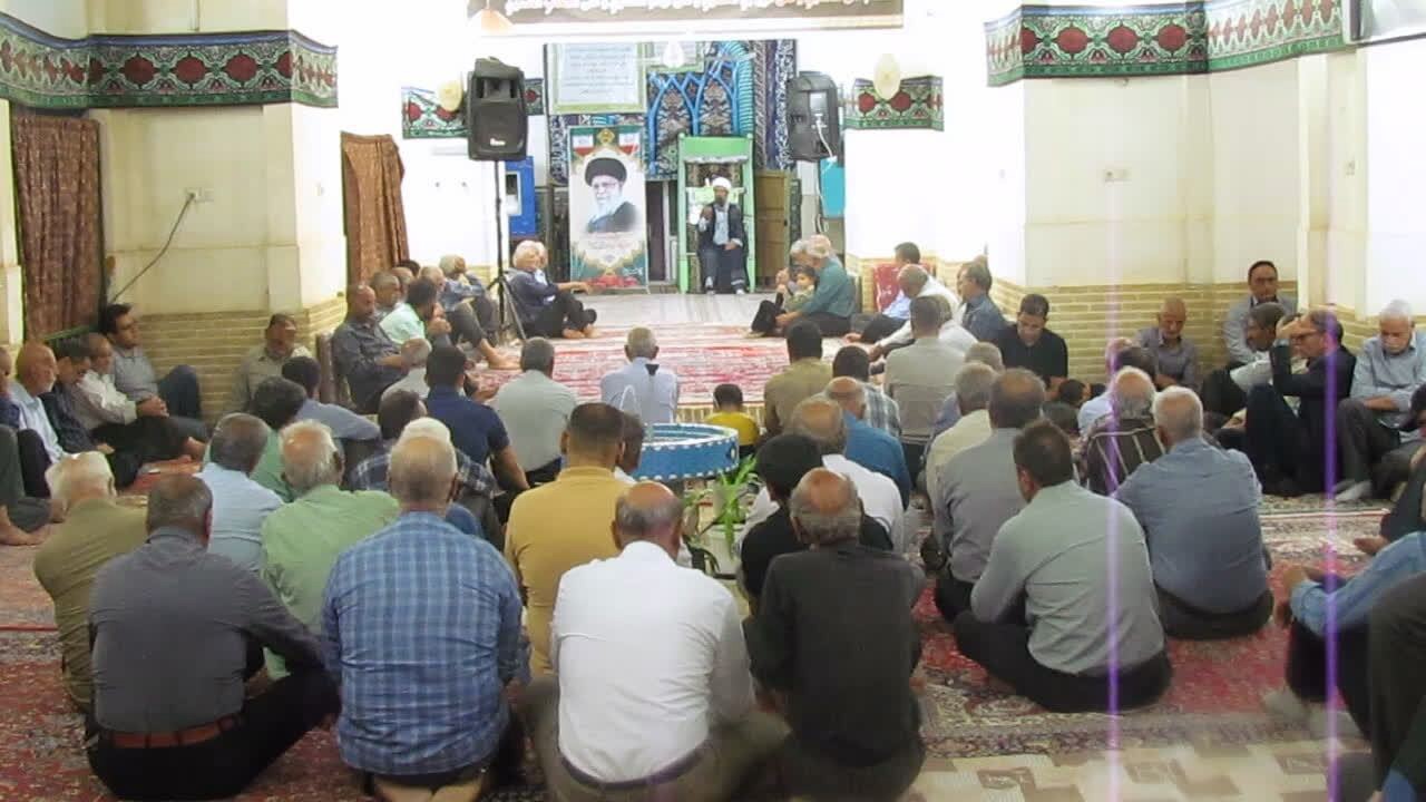 بزرگداشت قائد شهید امت در مسجد جامع بفروئیه میبد