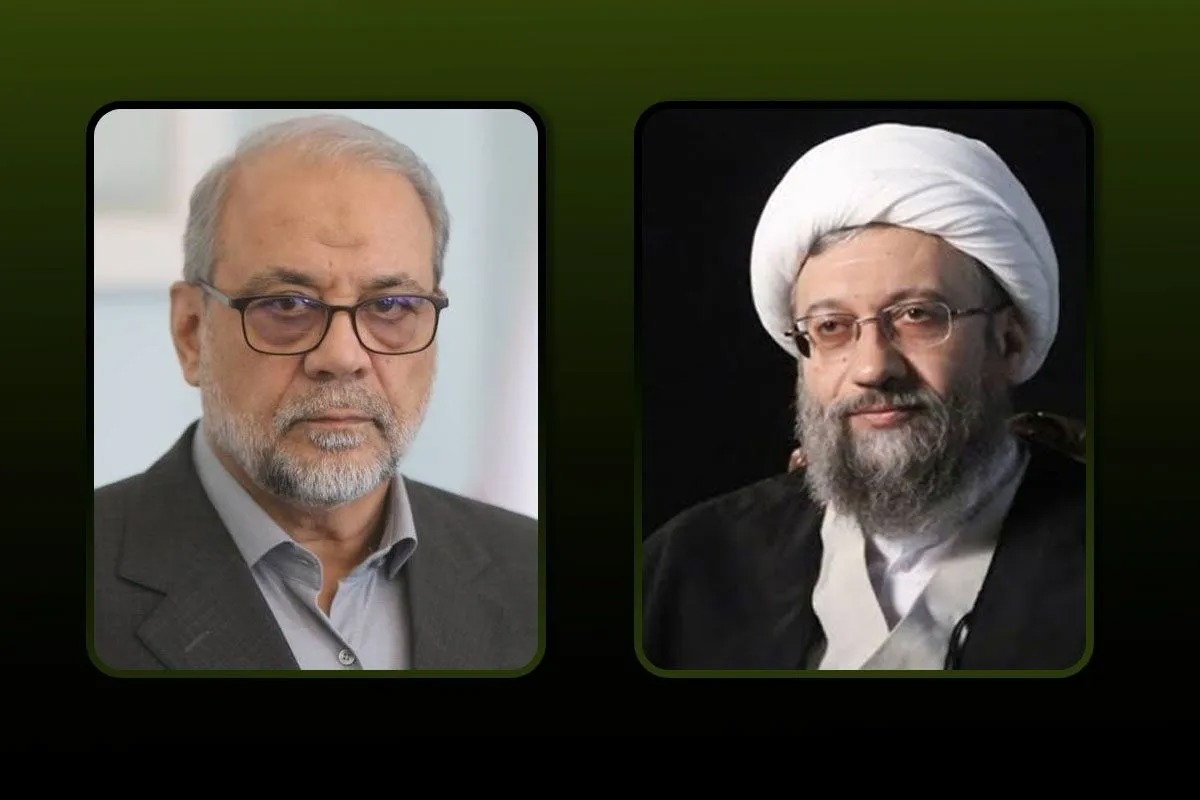 تبریک آیت الله آملی لاریجانی به محمدباقر ذوالقدر به عنوان مشاور سیاسی رهبر انقلاب