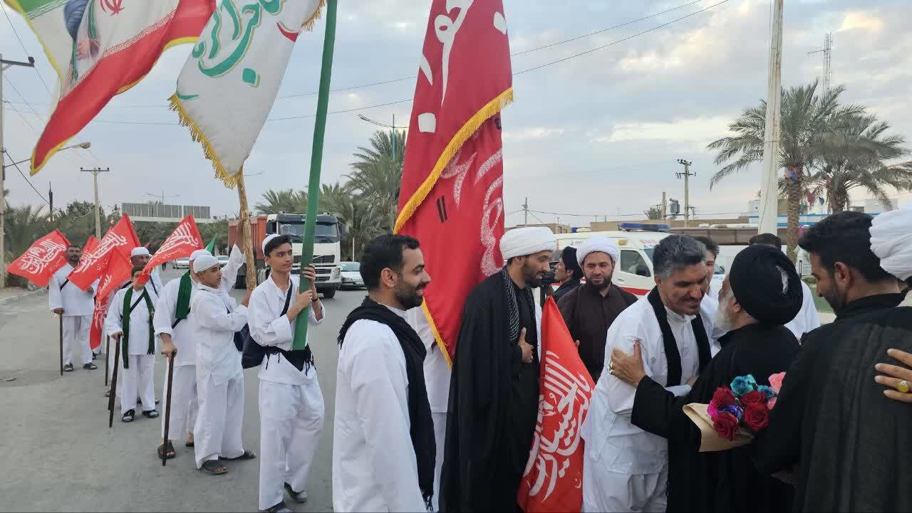 استقبال از کاروان پیاده امام رضا (ع) یزد در بافق