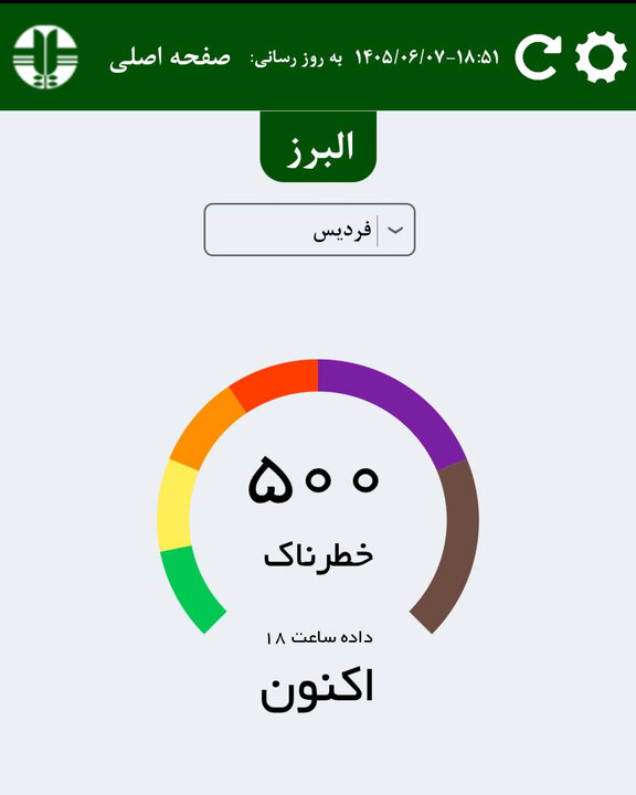 هوای فردیس خطرناک شد | آخرین خبر