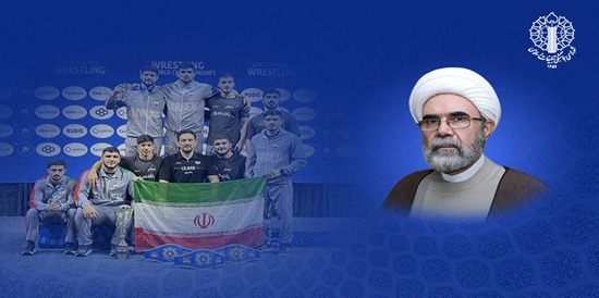 تبریک رئیس شورای هماهنگی تبلیغات اسلامی در پی قهرمانی ایران در کشتی آزاد